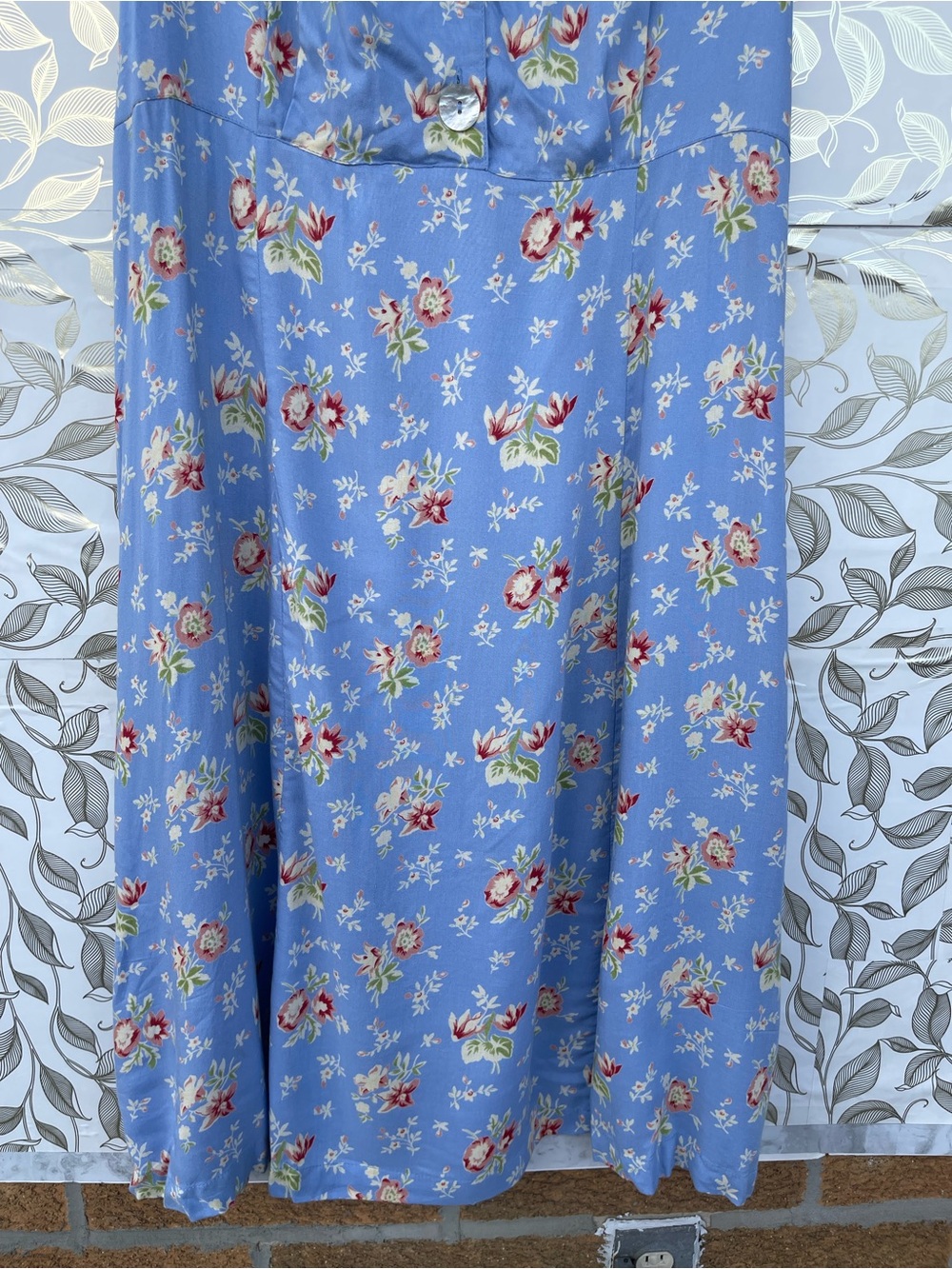 April Cornell Grandmacore Floral Button Front Dress Size Large Pockets - Picture 6 of 14